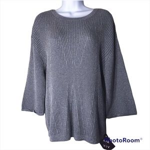 Ava & Viv Silver Pullover Sweater Size 14W (x)